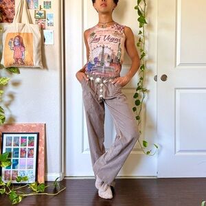 Vintage Y2K Gray Taupe Lois Women's Pants